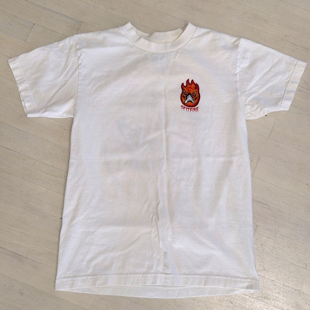 Spitfire white unisex t-shirt size US S
